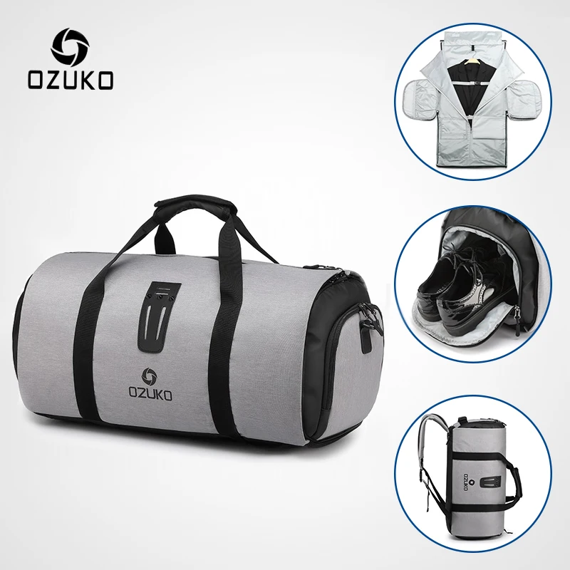 Multifunction Large Capacity Men Travel Bag Waterproof Duffle Bag Trip Suit Storage Hand Detachable Luggage Bags with Shoe Pouch 
Multifunction Large Capacity Men Travel Bag Waterproof Duffle Bag Trip Suit Storage Hand Detachable Luggage Bags with Shoe Pouch