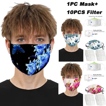 Flower Mouth Face Mask Reusable Washable PM2.5 Filter Mask Anti Dust Protective Face Mask Cover Windproof Mask With 10PCS Filter
Flower Mouth Face Mask Reusable Washable PM2.5 Filter Mask Anti Dust Protective Face Mask Cover Windproof Mask With 10PCS Filter