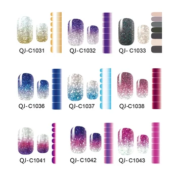 14 pcs/set Glitter Powder Gradient Nail Stickers Wraps Full Cover Waterproof Nail Polish Sticker DIY Self-Adhesive Nail Art Tool
14 pcs/set Glitter Powder Gradient Nail Stickers Wraps Full Cover Waterproof Nail Polish Sticker DIY Self-Adhesive Nail Art Tool