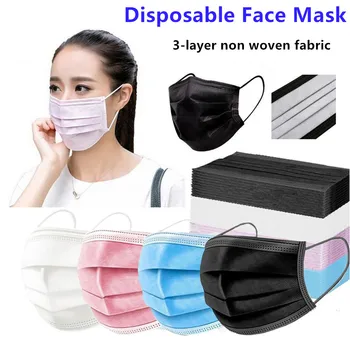 3 Layers Disposable Mouth Mask Black Pink Grey Blue Face Masks Anti-Dust Face Mouth Mask mascarillas con filtro
3 Layers Disposable Mouth Mask Black Pink Grey Blue Face Masks Anti-Dust Face Mouth Mask mascarillas con filtro
