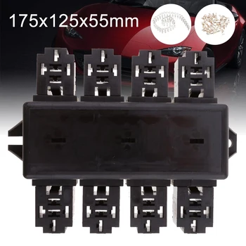 20 Way Black Car Seat Medium Relay Fuse Box Assembly with 40pcs Terminals Car Engine Compartment Insurance Holder Box Mounting 
20 Way Black Car Seat Medium Relay Fuse Box Assembly with 40pcs Terminals Car Engine Compartment Insurance Holder Box Mounting