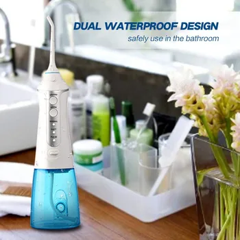 Professional Water-resistant Oral Irrigator Wireless Portable Water Flosser with 2 Jet Tips for Teeth Oral Care Braces
Professional Water-resistant Oral Irrigator Wireless Portable Water Flosser with 2 Jet Tips for Teeth Oral Care Braces