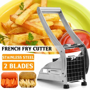 36/64 Hole Stainless Steel French Fries Cutters Potato Chips Strip Cutting Machine Maker Slicer Chopper Dicer +2 Blades 
36/64 Hole Stainless Steel French Fries Cutters Potato Chips Strip Cutting Machine Maker Slicer Chopper Dicer +2 Blades