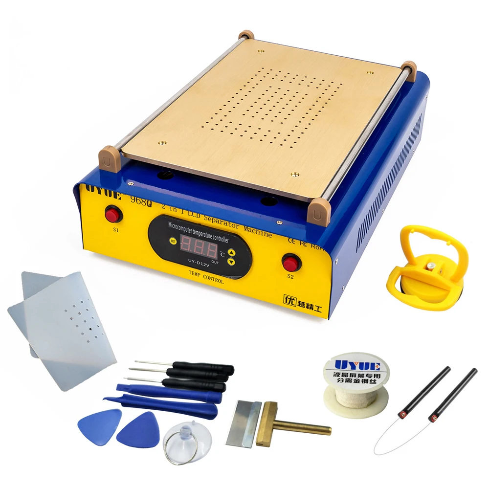 968Q 14 Inches Build-in Vacuum Pump LCD Separator Machine Phone Screen Glass Repair Machine For iPhone Samsung iPad Tablet PC
968Q 14 Inches Build-in Vacuum Pump LCD Separator Machine Phone Screen Glass Repair Machine For iPhone Samsung iPad Tablet PC