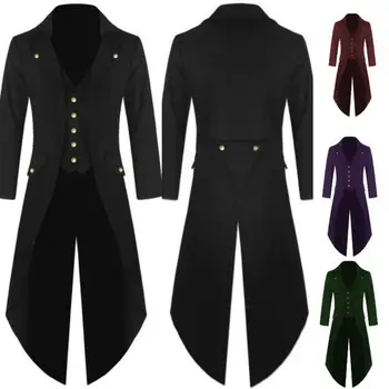 2019 Men Medieval Renaissance Jacket Cosplay Costume Solid Color Long Uniform Coat Free Shipping
2019 Men Medieval Renaissance Jacket Cosplay Costume Solid Color Long Uniform Coat Free Shipping