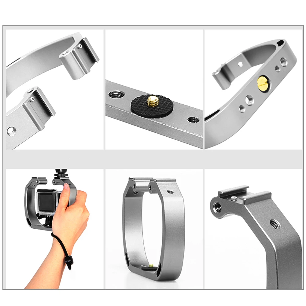 Fill Light Underwater Diving Ergonomic Support Anti-slip Portable Camera Holder Cold Shoe Mount Accessories Camcorder For GoPro
Fill Light Underwater Diving Ergonomic Support Anti-slip Portable Camera Holder Cold Shoe Mount Accessories Camcorder For GoPro