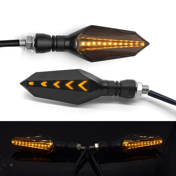 Motorcycle LED Universal Flowing Blinker Light Waterproof Turn Signals For Yamaha XSR TDM 700 900 MT 01 03 25 YBR 125 YZF R15
