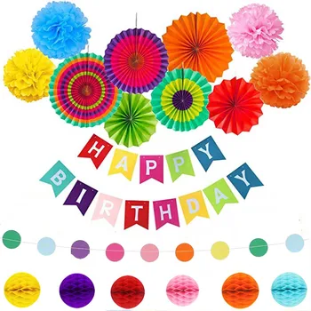 Birthday Party Rinbow Candy Color Decoration Set Paper Fan Flower Honeycomb Garland Banner Favors Fiesta Holiday Party Ins Kits
Birthday Party Rinbow Candy Color Decoration Set Paper Fan Flower Honeycomb Garland Banner Favors Fiesta Holiday Party Ins Kits
