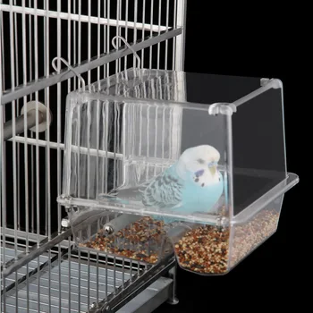 Transparent Pet Birds Parrot Automatic Seed Feeder Box Birds Cage Accessories Feeding Devices Capacity Bird Feeding Box Nontoxic
Transparent Pet Birds Parrot Automatic Seed Feeder Box Birds Cage Accessories Feeding Devices Capacity Bird Feeding Box Nontoxic