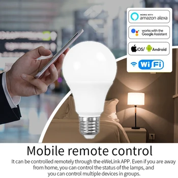 HOT Dimmable WiFi Smart Light Bulb LED Lamp App Operate Alexa Google Assistant Control Wake up Smart Lamp Night Light For Party
HOT Dimmable WiFi Smart Light Bulb LED Lamp App Operate Alexa Google Assistant Control Wake up Smart Lamp Night Light For Party