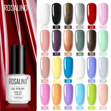 Rosalind vernis verniz semi permanente híbrido verniz gel polonês uv cor gel manicure primer casaco superior glitter arte do prego(China)