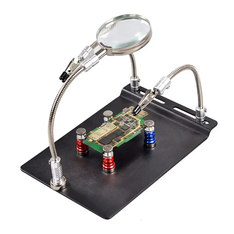 Magnetic Circuit Board Holder Helping Hands Soldering Third Hand with Magnifier E7CB
Magnetic Circuit Board Holder Helping Hands Soldering Third Hand with Magnifier E7CB