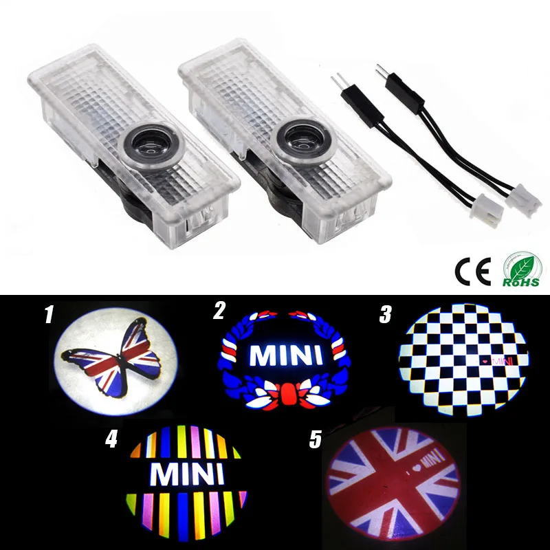 Porte de voiture bienvenue lumière LED projecteur d'humeur Logo automatique pour Mini Cooper One S JCW R55 R56 R60 F55 F56 F60
Porte de voiture bienvenue lumière LED projecteur d'humeur Logo automatique pour Mini Cooper One S JCW R55 R56 R60 F55 F56 F60