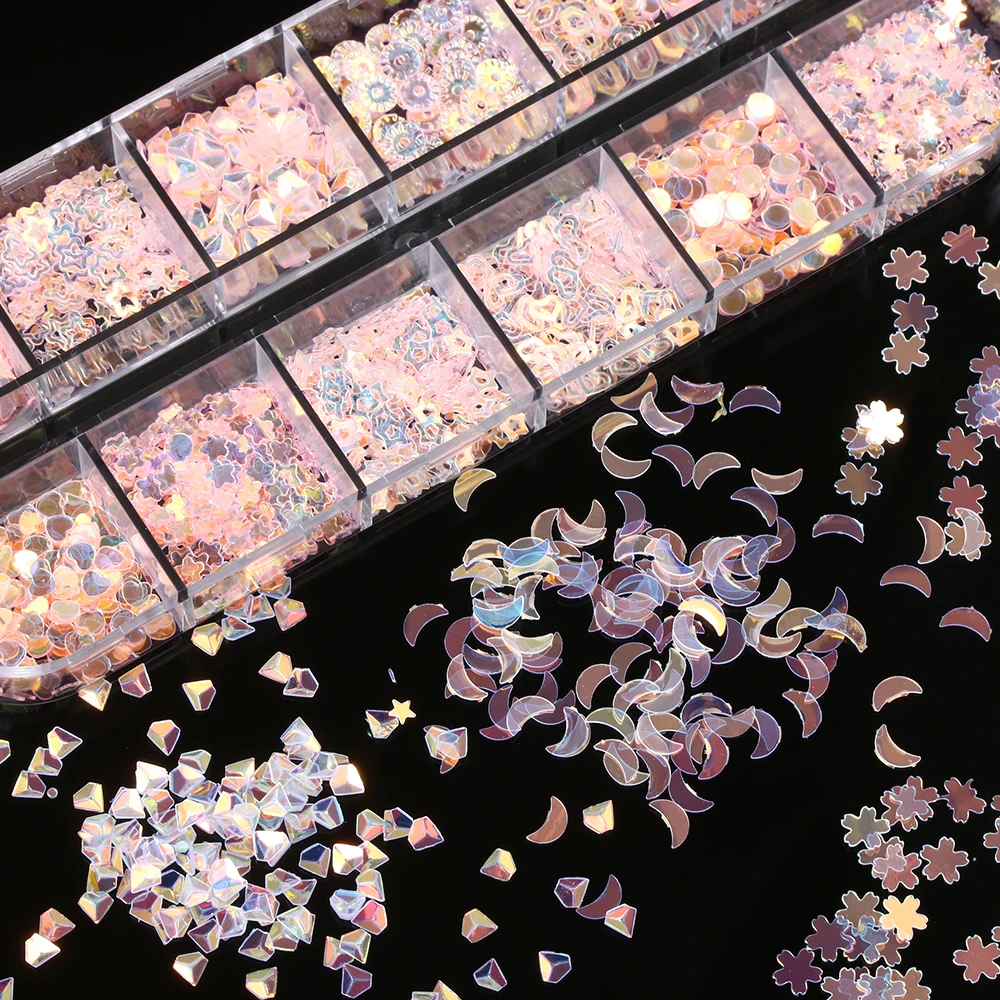 1case Mermaid Symphony Nail Art Glitter Sequins Flake Holographic Mixed Shape 3D Butterfly Slice Sparkling Manicure Decor Glitte 
1case Mermaid Symphony Nail Art Glitter Sequins Flake Holographic Mixed Shape 3D Butterfly Slice Sparkling Manicure Decor Glitte