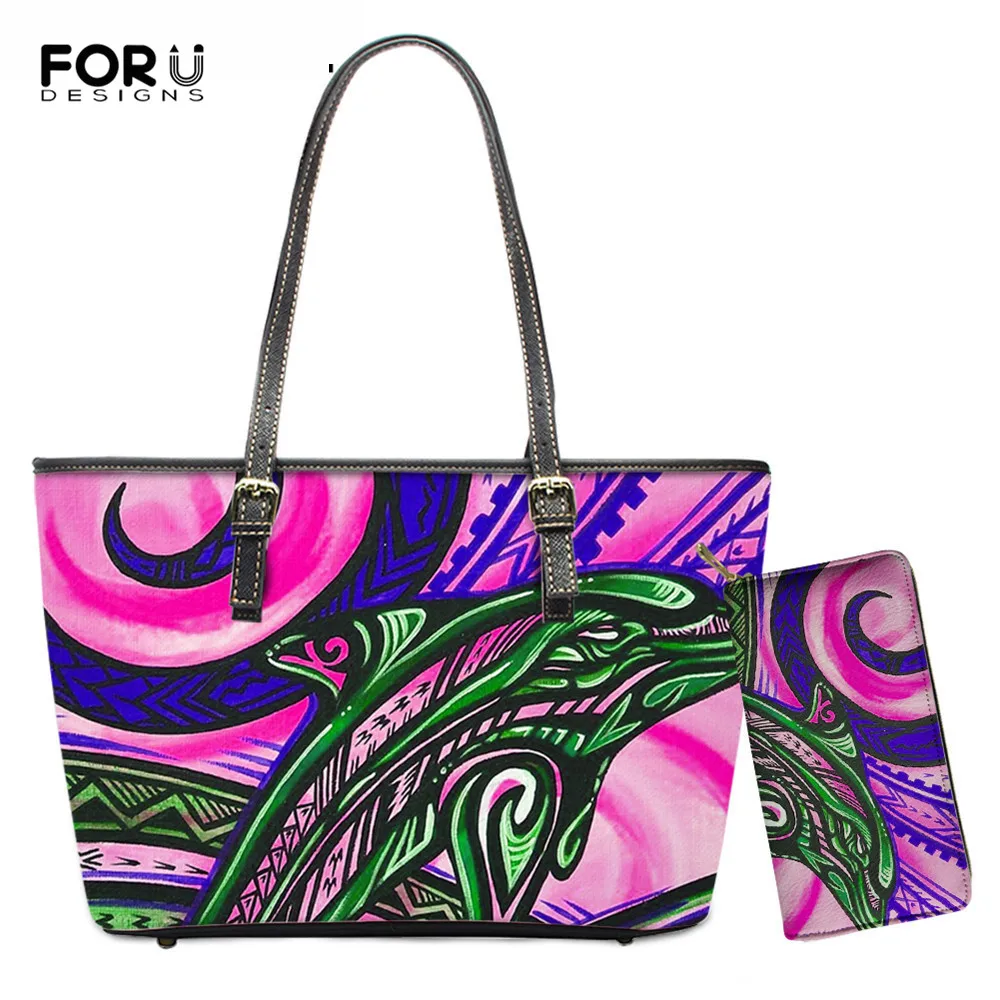 FOURDESIGNS New Trend Ladies 2pcs Crossbody Bag Samoan Polynesian Fish Pattern Large Capacity Ladies Travel Tote Bag Bosla Femme
FOURDESIGNS New Trend Ladies 2pcs Crossbody Bag Samoan Polynesian Fish Pattern Large Capacity Ladies Travel Tote Bag Bosla Femme