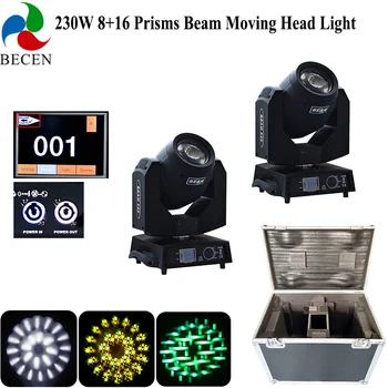Double Prism 230W 7R Sharpy Beam Moving Head Light 8+16 Prism dmx512 Stage Lighting for DJ Disco Club 2pcs with flight case
Double Prism 230W 7R Sharpy Beam Moving Head Light 8+16 Prism dmx512 Stage Lighting for DJ Disco Club 2pcs with flight case