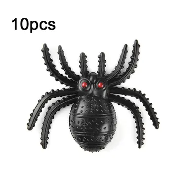 10pcs/set Halloween Party Ornaments Prank Tricky Simulation Spider Scary Red Eye Spider Haunted House Bar Scene Props 
10pcs/set Halloween Party Ornaments Prank Tricky Simulation Spider Scary Red Eye Spider Haunted House Bar Scene Props