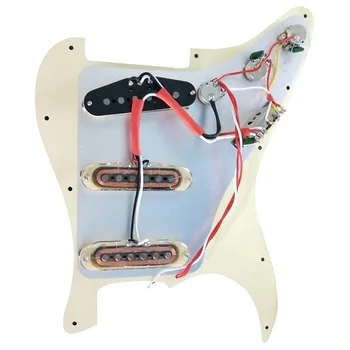 3-ply SSS PVC Pickguard with 3 ALNICO V Single Coil Pickups 5-Way Switch for Electric Guitar FOU99
3-ply SSS PVC Pickguard with 3 ALNICO V Single Coil Pickups 5-Way Switch for Electric Guitar FOU99