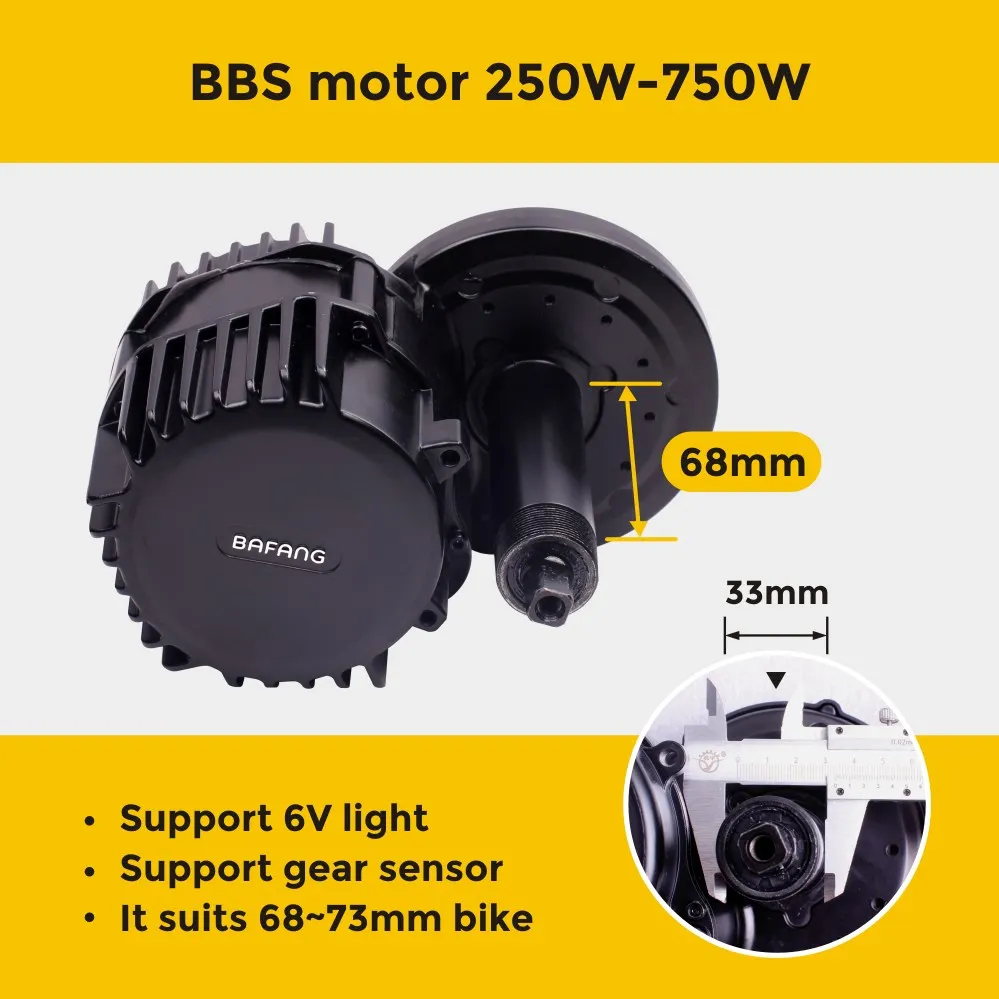 Bafang мотор BBS01B BBS01 Средний привод 36В 250 Вт Электрический велосипед набор для