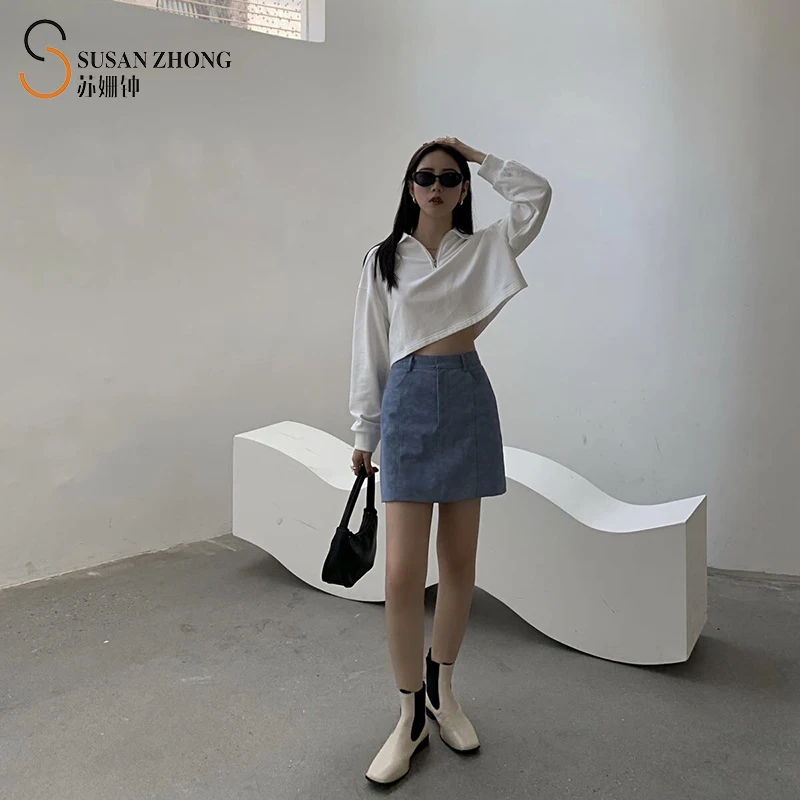 Women Skirt Female Elegant Feminine Official A-Line Mini Pu Leather Zipper Fly Side Pockets Belt Loop Above Knee Solid Pockets
Women Skirt Female Elegant Feminine Official A-Line Mini Pu Leather Zipper Fly Side Pockets Belt Loop Above Knee Solid Pockets