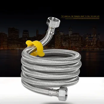 Stainless steel woven hose toilet inlet pipe faucet hot and cold water 4 points water heater inlet pipe
Stainless steel woven hose toilet inlet pipe faucet hot and cold water 4 points water heater inlet pipe