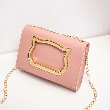 Korean version of the cat small square bag 2020 summer new bag cover chain crossbody mobile phone change bag
Korean version of the cat small square bag 2020 summer new bag cover chain crossbody mobile phone change bag