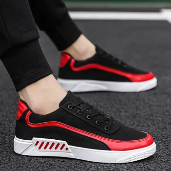 Men Canvas Shoes Fashion male Sneakers Casual Comfortable Lace Up Color matching Flats Shoes Breathable Vulcanized Shoes Y14-74
Men Canvas Shoes Fashion male Sneakers Casual Comfortable Lace Up Color matching Flats Shoes Breathable Vulcanized Shoes Y14-74