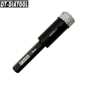 DT-DIATOOL 1piece Dia 16mm Dry Vacuum Brazed Diamond Drill Core Bits for Ceramic Tile Hole Saw Hexagon shank Drilling Bits
DT-DIATOOL 1piece Dia 16mm Dry Vacuum Brazed Diamond Drill Core Bits for Ceramic Tile Hole Saw Hexagon shank Drilling Bits
