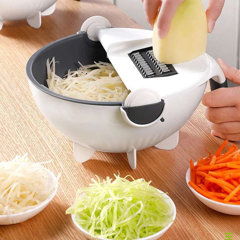 TTLIFE Magic Rotate Vegetable Cutter with Drain Basket Multi-functional Kitchen Vegetle Fruit Shredder Grater Slicer Kitchen Too
TTLIFE Magic Rotate Vegetable Cutter with Drain Basket Multi-functional Kitchen Vegetle Fruit Shredder Grater Slicer Kitchen Too