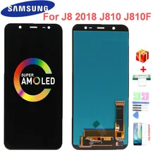 Ensemble écran tactile LCD Super AMOLED de remplacement, pour Samsung Galaxy J8 2018 J810 J810F SM-J810F=