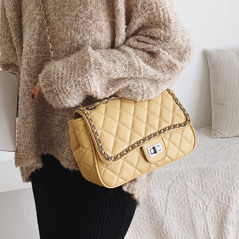Lattice Pattern Crossbody Bags for Women 2019 Chain Shoulder Messenger Bag Female Solid Color Handbags GG Channels Handbags
Lattice Pattern Crossbody Bags for Women 2019 Chain Shoulder Messenger Bag Female Solid Color Handbags GG Channels Handbags