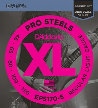 Eps170-5 prosteels strings for 5-string bass guitar, light, 45-130, long scale, D'Addario
Eps170-5 prosteels strings for 5-string bass guitar, light, 45-130, long scale, D'Addario