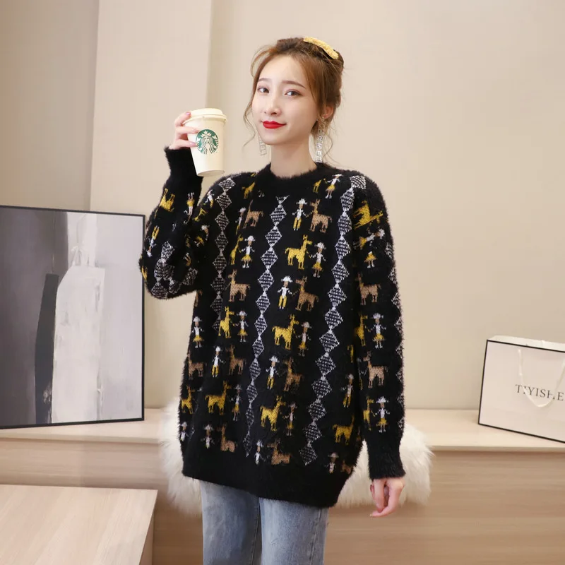 New Ladies Spring And Autumn Mohair Sweater Students Fall And Winter Fashion Loose Hedging Retro Japanese Outer Wear Jacket
New Ladies Spring And Autumn Mohair Sweater Students Fall And Winter Fashion Loose Hedging Retro Japanese Outer Wear Jacket