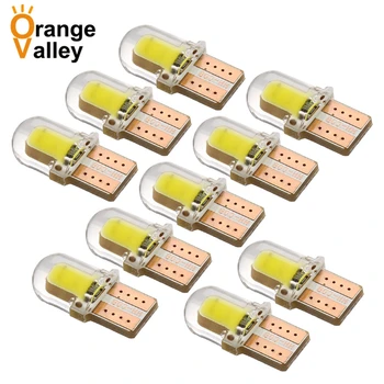 10Pcs 4 Chips COB Light LED W5W T10 194 168 W5W 4SMD For Parking Bulb Wedge Clearance Lamp Silica gel Car License Light 
10Pcs 4 Chips COB Light LED W5W T10 194 168 W5W 4SMD For Parking Bulb Wedge Clearance Lamp Silica gel Car License Light