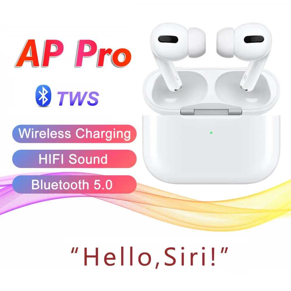 AP Pro Bluetooth Earphones Wireless Headset AP Pro tws Earphone Noise Reduce Smart Sensor Earbuds NOT i100000tws airpodering pro 
AP Pro Bluetooth Earphones Wireless Headset AP Pro tws Earphone Noise Reduce Smart Sensor Earbuds NOT i100000tws airpodering pro