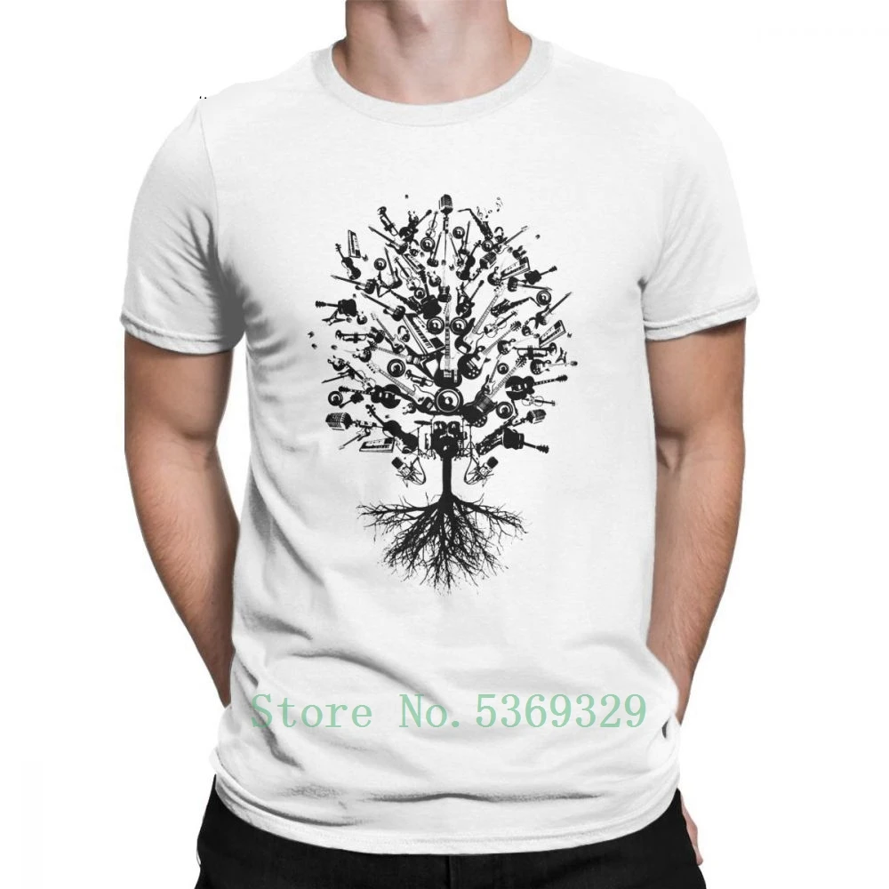 Musical Instruments Tree T Shirts For Men Music Guitar O Neck Vintage White Tees Short Sleeve T-Shirt Plus Size 100% Cotton
Musical Instruments Tree T Shirts For Men Music Guitar O Neck Vintage White Tees Short Sleeve T-Shirt Plus Size 100% Cotton