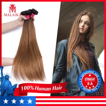 MALAIKA Straight Brazilian Hair Weave Bundles Human Hair Gradient color 12 To 24 Inch Non-Remy 100% Human Hair Bundles 
MALAIKA Straight Brazilian Hair Weave Bundles Human Hair Gradient color 12 To 24 Inch Non-Remy 100% Human Hair Bundles