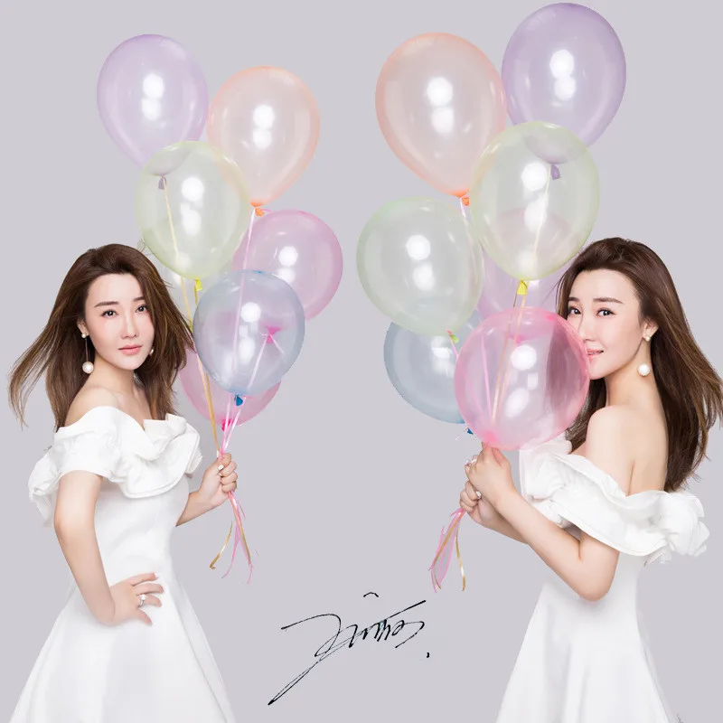 12 PCS Colorful Crystal Balloon Latex Ballon Round Bobo Transparent Clear Balloons Wedding Decro Helium Inflatable Balls
12 PCS Colorful Crystal Balloon Latex Ballon Round Bobo Transparent Clear Balloons Wedding Decro Helium Inflatable Balls