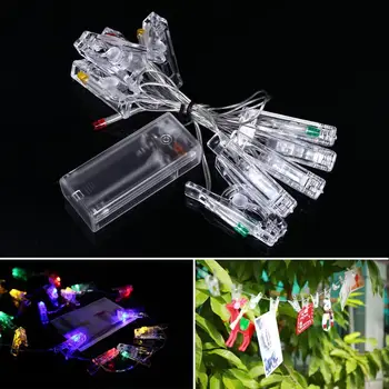 LED Clips Light 10 Multicolor String Bright Lamp Gifts LED Clips String Photo Decor Pegs Indoor White 1M Card
LED Clips Light 10 Multicolor String Bright Lamp Gifts LED Clips String Photo Decor Pegs Indoor White 1M Card