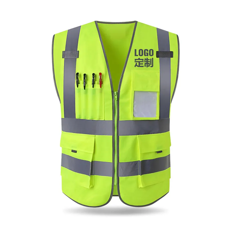 Фото Светоотражающий жилет с логотипом на заказ строительная Инженерная | Светоотражающая защитная одежда (4000416974592)