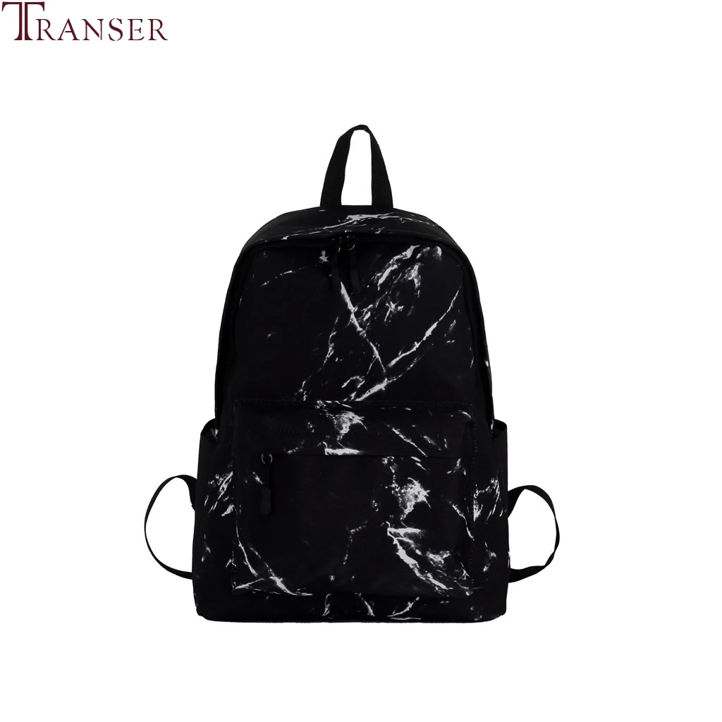 Transer women backpack travel High capacity laptop Marble print School Backpacks for Teenagers Girls Rucksack Bag #4z | Багаж и сумки