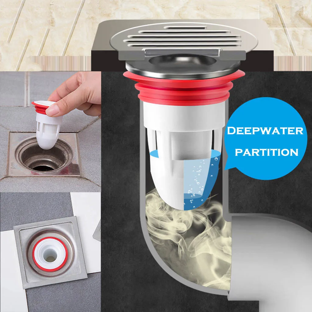 Bath Shower Floor Strainer Cover Plug Trap Siphon Sink Kitchen Bathroom Water Drain Filter Insect Prevention Deodorant Tool
Bath Shower Floor Strainer Cover Plug Trap Siphon Sink Kitchen Bathroom Water Drain Filter Insect Prevention Deodorant Tool