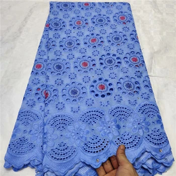 African Cotton Lace High Quality Lake Blue Swiss Voile Lace Fabric With Stones African Lace Fabric For Nigerian Wedding Dress 
African Cotton Lace High Quality Lake Blue Swiss Voile Lace Fabric With Stones African Lace Fabric For Nigerian Wedding Dress