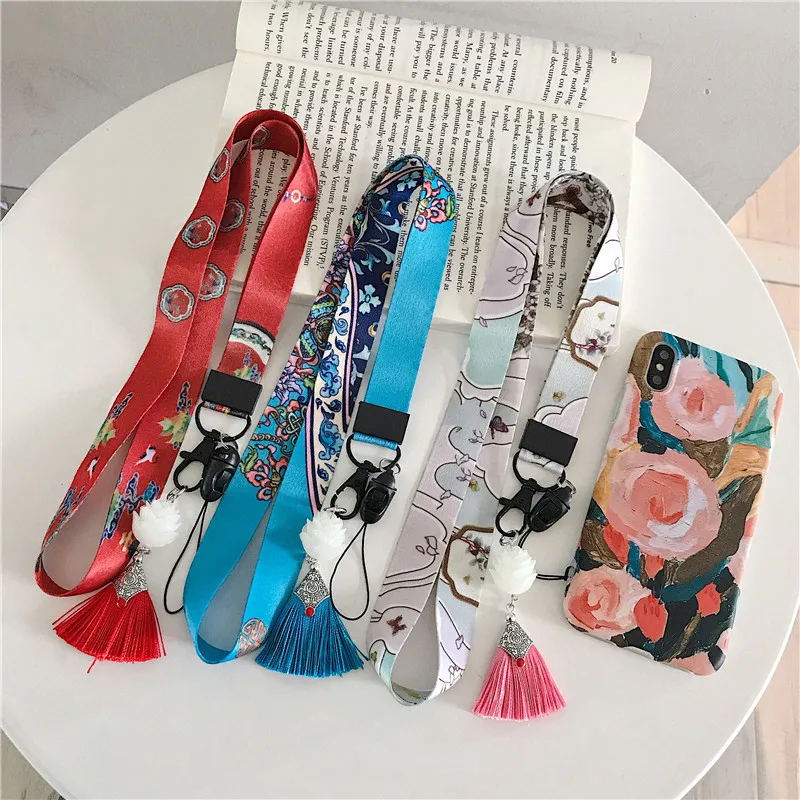 Multi-function Mobile Phone Strap Rope Retro tassel Strap Neck Lanyards For Phone Case Flower Hang Rope Lariat For Phone Cases
Multi-function Mobile Phone Strap Rope Retro tassel Strap Neck Lanyards For Phone Case Flower Hang Rope Lariat For Phone Cases