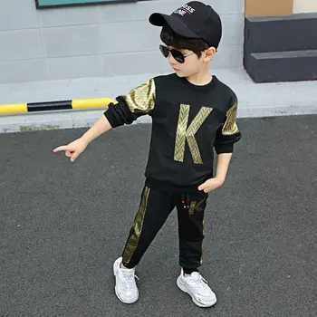 New Fashion Boys Sports Clothing Set 2 Pieces Kids Tracksuit Set Child Sequins Design Outfits Paillette Clothes Set with Sequin
New Fashion Boys Sports Clothing Set 2 Pieces Kids Tracksuit Set Child Sequins Design Outfits Paillette Clothes Set with Sequin