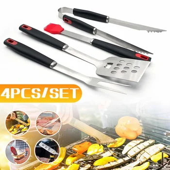 4pcs Stainless Steel Barbecue Grilling Tools Set BBQ Utensil Accessories Camping Outdoor Cooking Tools Kit BBQ Accessories
4pcs Stainless Steel Barbecue Grilling Tools Set BBQ Utensil Accessories Camping Outdoor Cooking Tools Kit BBQ Accessories