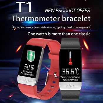 2020 T1 Smart Watch Temperature Health Heart Rate Smart Band Watch Waterproof Fitness Bracelet Smart Wristband For Xiaomi huawei
2020 T1 Smart Watch Temperature Health Heart Rate Smart Band Watch Waterproof Fitness Bracelet Smart Wristband For Xiaomi huawei