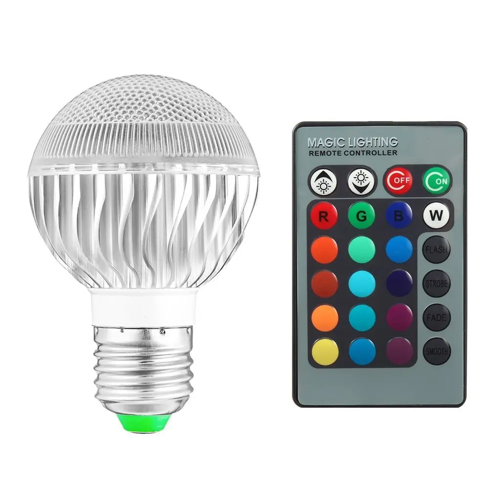 E27 8W 2 Million Color RGB LED Light Flash Bulb with Remote Control Newest Hot Search
E27 8W 2 Million Color RGB LED Light Flash Bulb with Remote Control Newest Hot Search