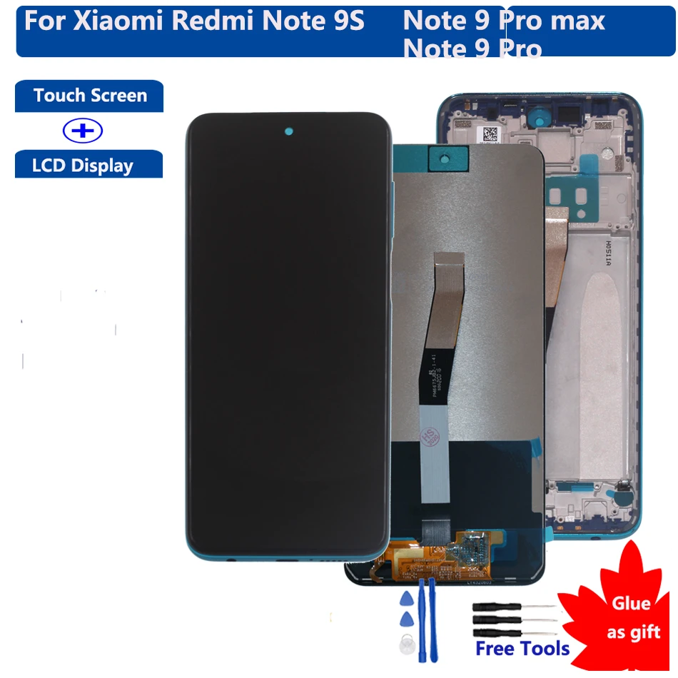 Original For 6.67" Xiaomi Redmi Note 9S Touch Screen LCD Display Digitizer Assembly For Redmi Note 9 Pro max Redmi Note 9 Pro
Original For 6.67" Xiaomi Redmi Note 9S Touch Screen LCD Display Digitizer Assembly For Redmi Note 9 Pro max Redmi Note 9 Pro