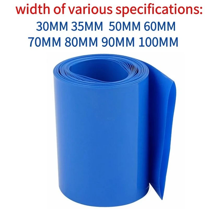 1m Pvc heat shrinkable tube 18650 lithium battery pack flame retardant insulation sleeve blue environmental heat shrinkable film
1m Pvc heat shrinkable tube 18650 lithium battery pack flame retardant insulation sleeve blue environmental heat shrinkable film
